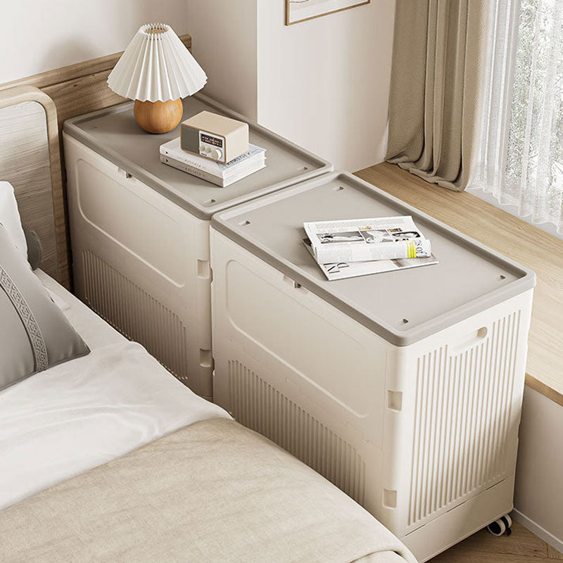 Foldable Flip-Top Storage Box – Large Capacity with Wheels