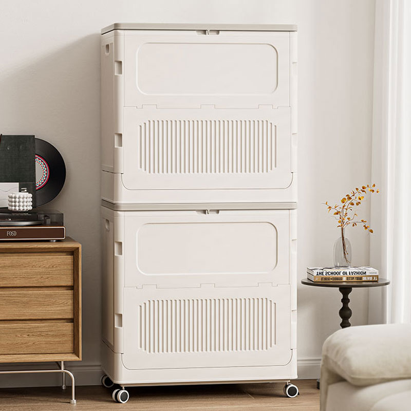 Foldable Flip-Top Storage Box – Large Capacity with Wheels