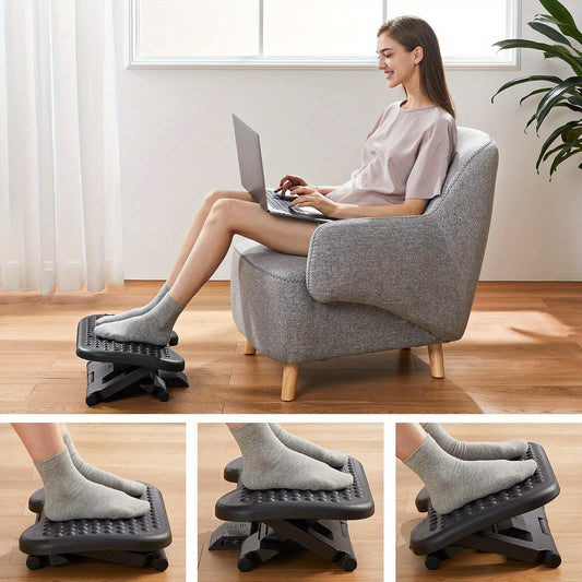 Ergonomic Adjustable Under Desk Footrest – Ultimate Comfort Support