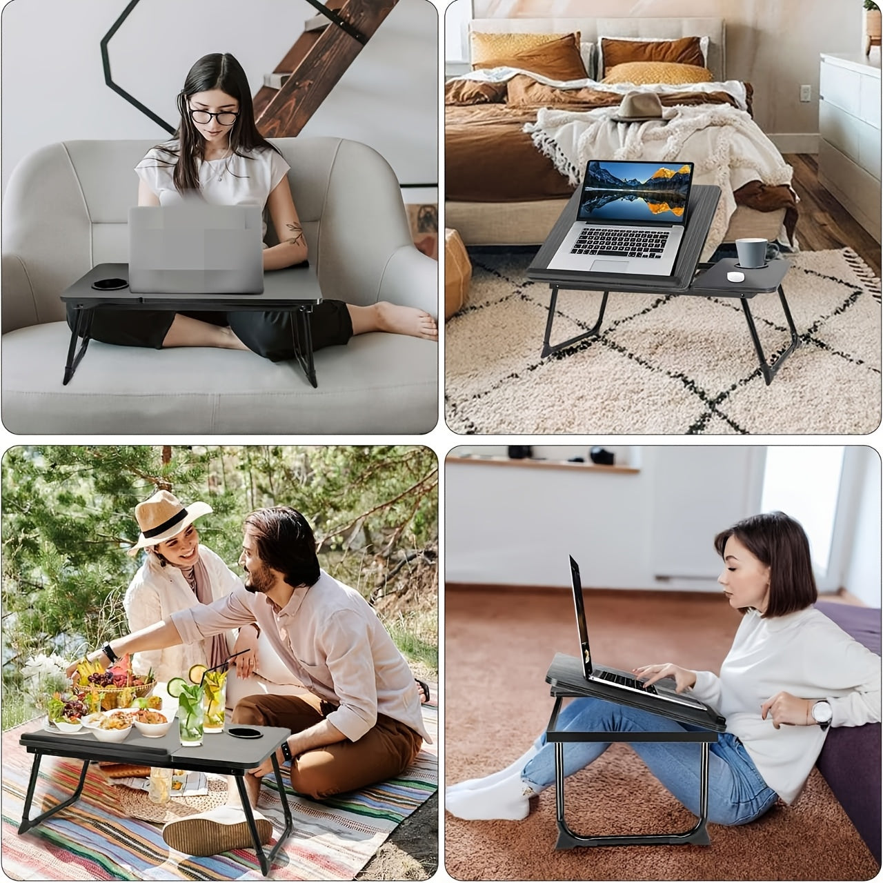 Foldable Leg Laptop Desk – Adjustable & Portable