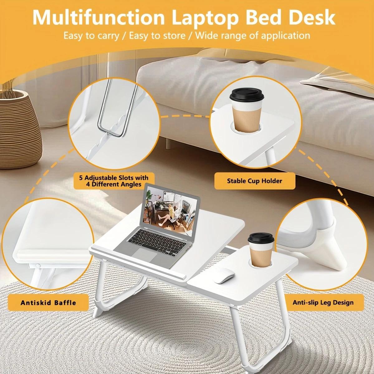 Foldable Leg Laptop Desk – Adjustable & Portable