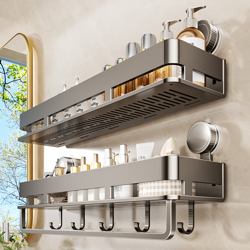 Suction Cup Bathroom Storage – Premium Material & Strong Load Capacity