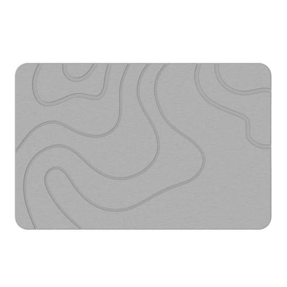 Diatomaceous Earth Hard Bath Mat - Non-Slip & Super Absorbent