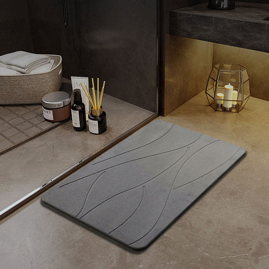 Diatomaceous Earth Hard Bath Mat - Non-Slip & Super Absorbent