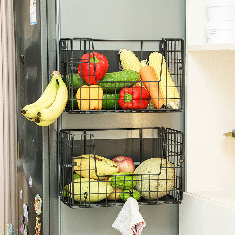 Magnetic Multi-Function Storage Shelf – Strong Load-Bearing & Built-in Hooks