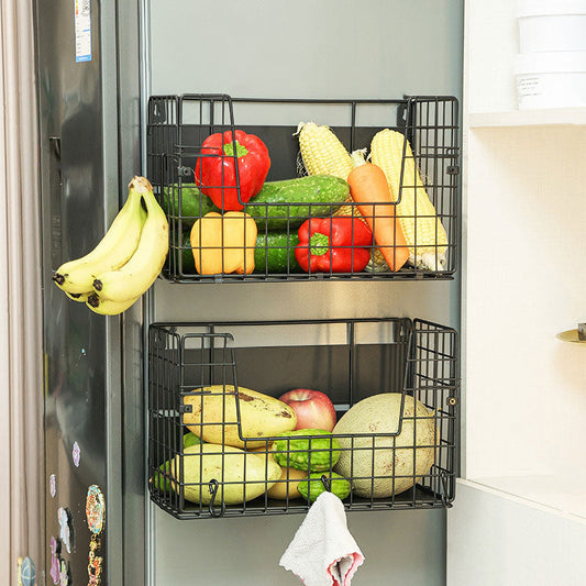 Magnetic Multi-Function Storage Shelf – Strong Load-Bearing & Built-in Hooks