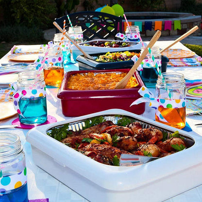 2 in 1 Foil Tray Food Storage Box: Quick Access, Fresh-Keeping Design