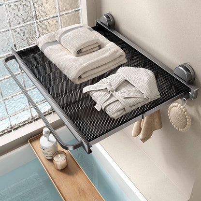 No-Drill Suction Foldable Drying Net: Strong Hold, Space-Saving Design