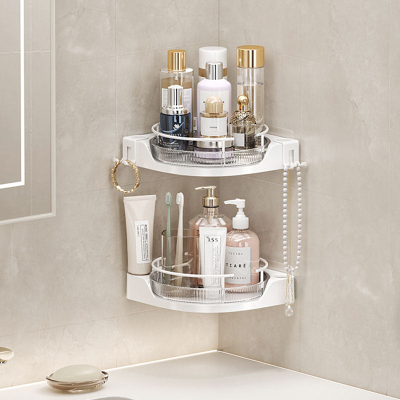 Bathroom No-Drill 360° Rotating Storage Rack – Strong Load-Bearing & Quick Drainage