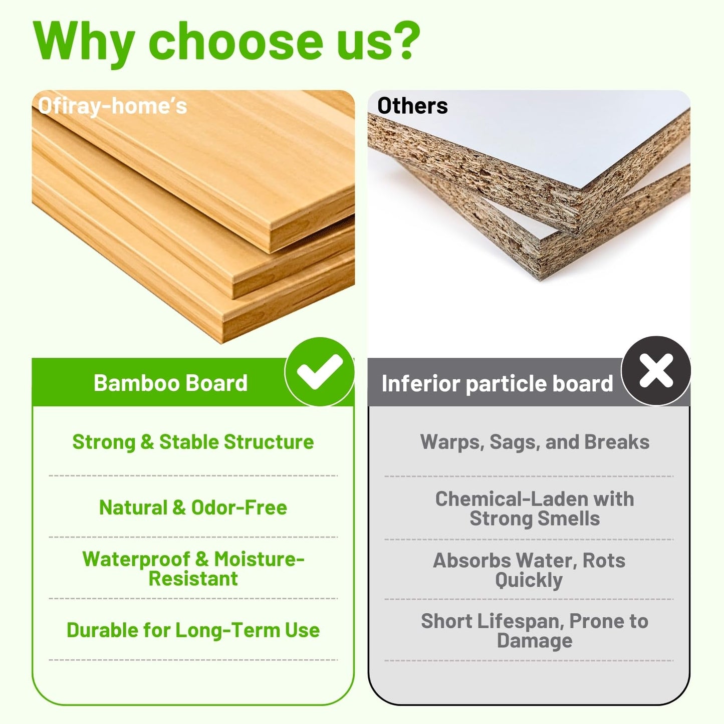 Magnetic Shelf for Fridge with Wood