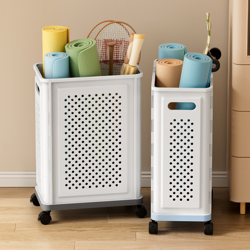 Foldable Laundry Basket – Large Capacity, Rolling Wheels