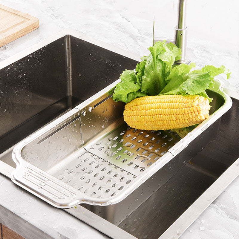 Telescopic Stainless Steel Sink Strainer Basket: Space-Saving & Fast Drain