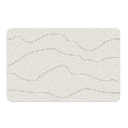 Diatomaceous Earth Hard Bath Mat - Non-Slip & Super Absorbent