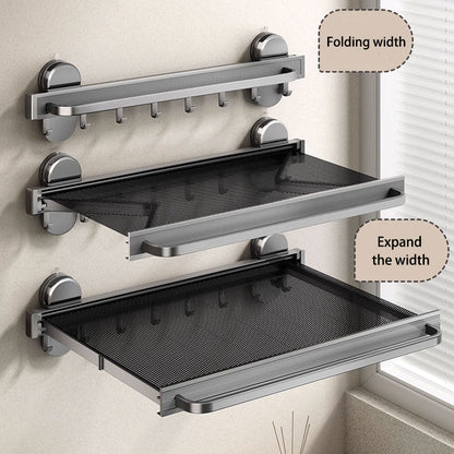 No-Drill Suction Foldable Drying Net: Strong Hold, Space-Saving Design