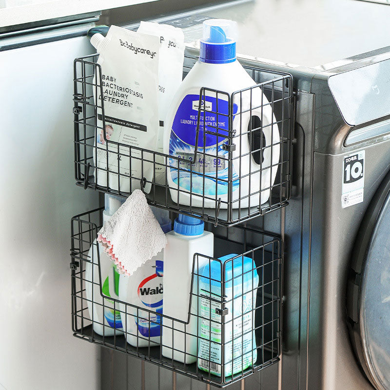 Magnetic Multi-Function Storage Shelf – Strong Load-Bearing & Built-in Hooks