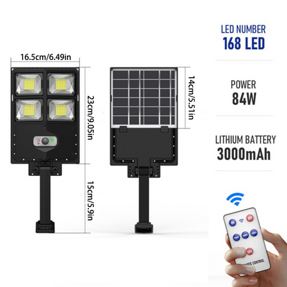 Solar Powered Light – 3 Lighting Modes, Remote Control