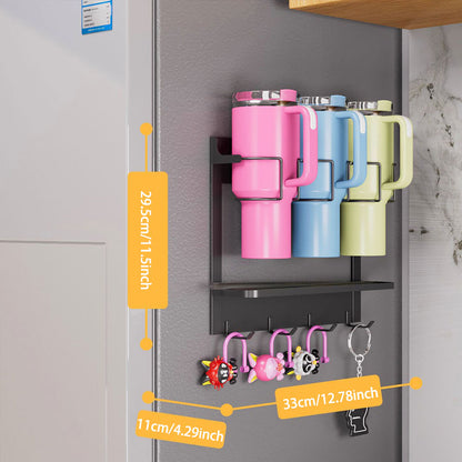 Magnetic Multi-Function Storage Shelf – Strong Load-Bearing & Built-in Hooks