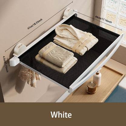 No-Drill Suction Foldable Drying Net: Strong Hold, Space-Saving Design