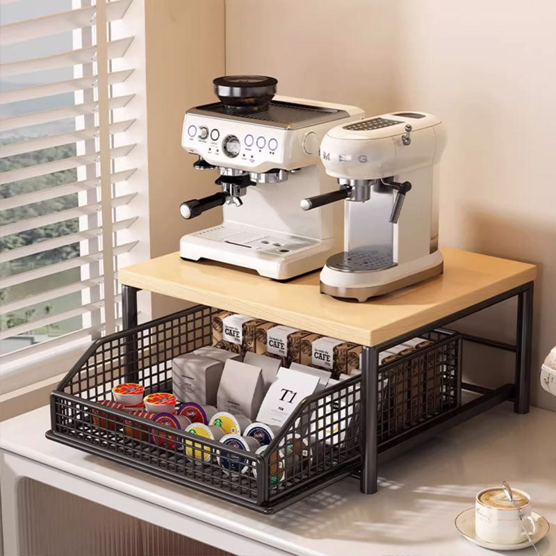 Iron Pull-Out Desktop Storage Basket: Perfect for organizing spices, snacks or cooking tools