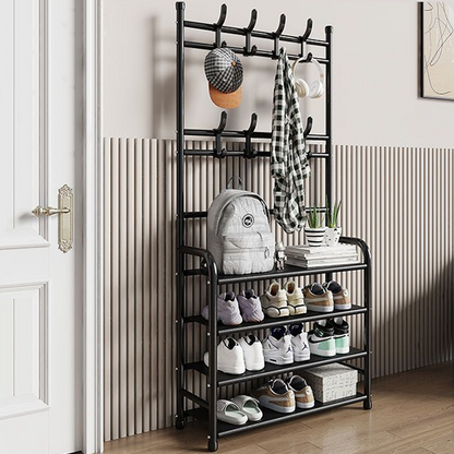 Multi-Layer Shoe & Coat Rack – Large Capacity, Strong Load-Bearing
