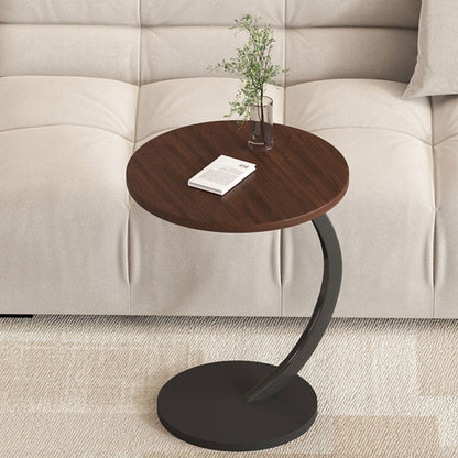 Modern Luxury C-Shaped Iron Side Table – Compact & Easy to Move