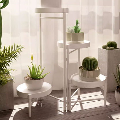 Modern Foldable Iron Plant Stand – Floor-Standing Design