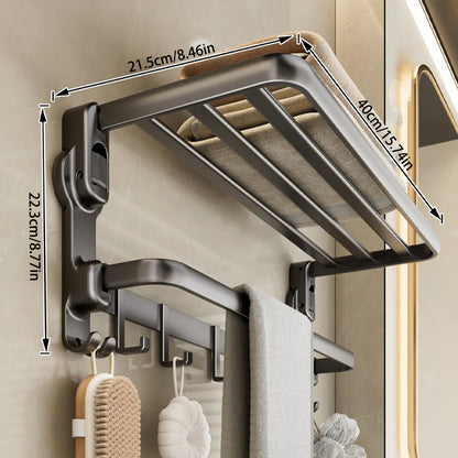 Suction Towel Rack – No-Drill Installation & Strong Load Capacity