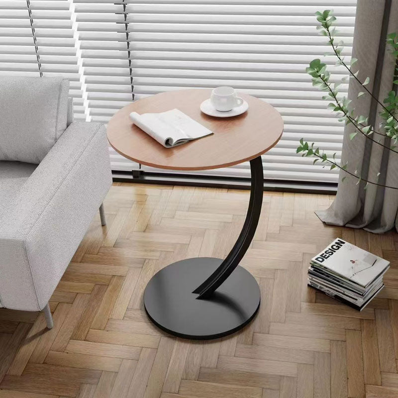 Modern Luxury C-Shaped Iron Side Table – Compact & Easy to Move
