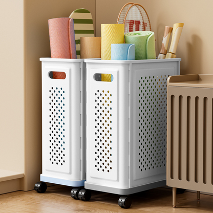 Foldable Laundry Basket – Large Capacity, Rolling Wheels