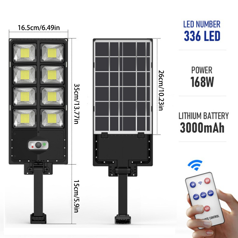 Solar Powered Light – 3 Lighting Modes, Remote Control