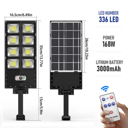 Solar Powered Light – 3 Lighting Modes, Remote Control