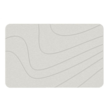 Diatomaceous Earth Hard Bath Mat - Non-Slip & Super Absorbent