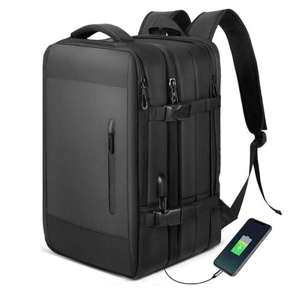 USB Rechargeable Waterproof Travel Bag - 180° Full-Open Design & Dry-wet separation