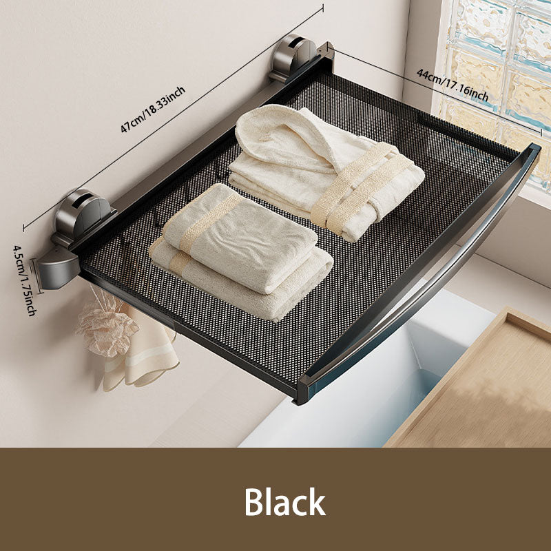 No-Drill Suction Foldable Drying Net: Strong Hold, Space-Saving Design