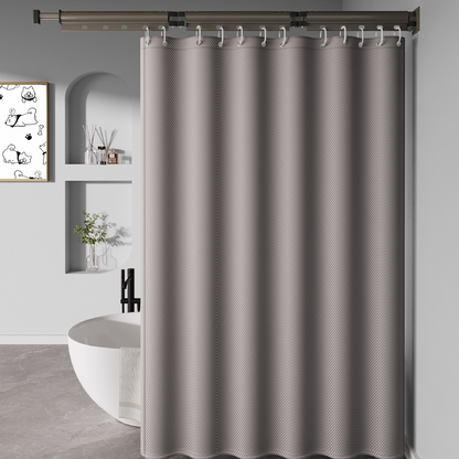 Foldable Telescopic Shower Curtain – No-Drill Installation, Waterproof & Quick-Dry