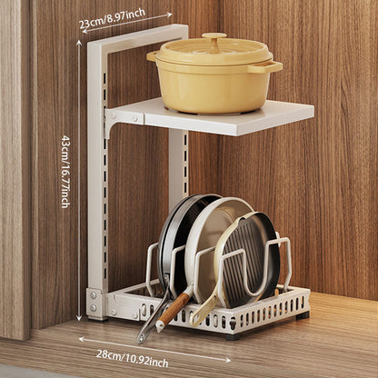 Adjustable Kitchen Pot Storage Rack – Strong Load-Bearing & Detachable