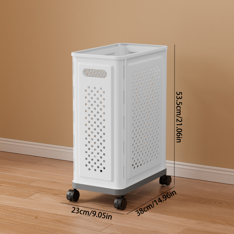Foldable Laundry Basket – Large Capacity, Rolling Wheels
