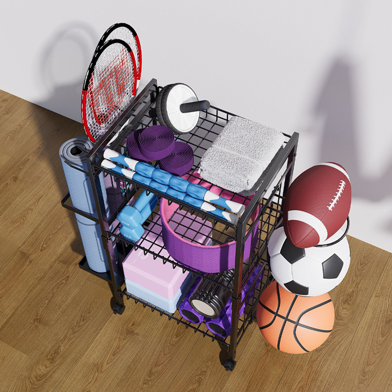 Sports Gear Organizer Rack – Heavy-Duty, Space-Saving Large Capacity