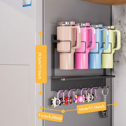 Magnetic Multi-Function Storage Shelf – Strong Load-Bearing & Built-in Hooks