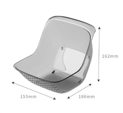 2-in-1 Transparent Fruit & Vegetable Strainer Bowl – Soak & Drain with Ease