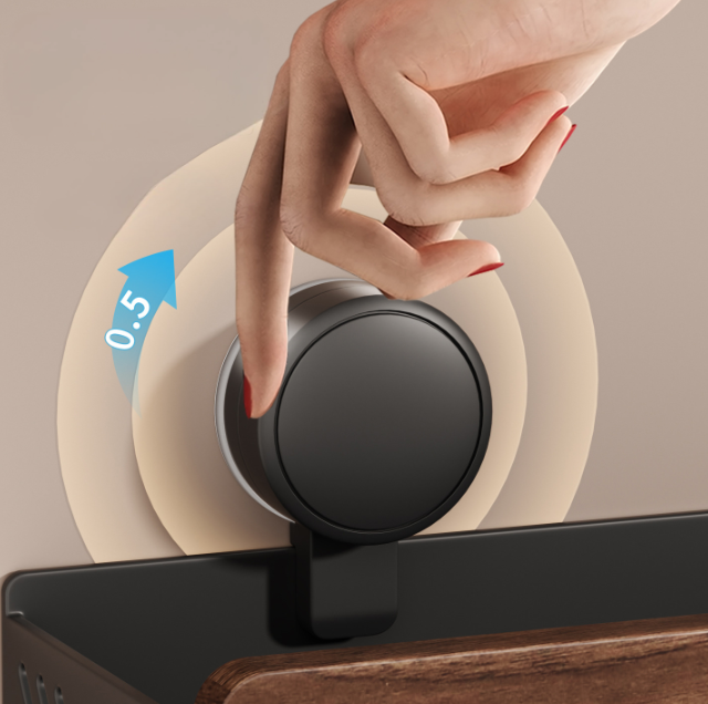 Walnut Wood Suction Wall Shelf – Tool-Free Install, Strong Hold, Large Capacity