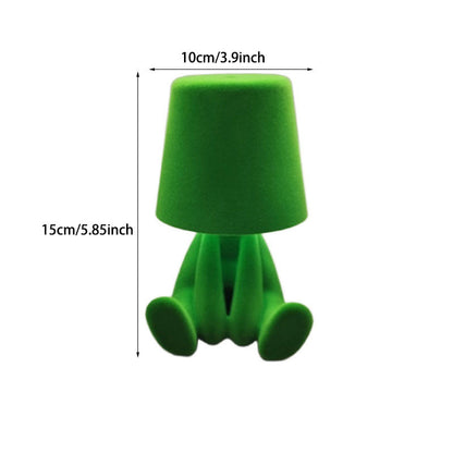 Creative Velvet Figurine Table Lamp – 3-Color Dimmable Lighting