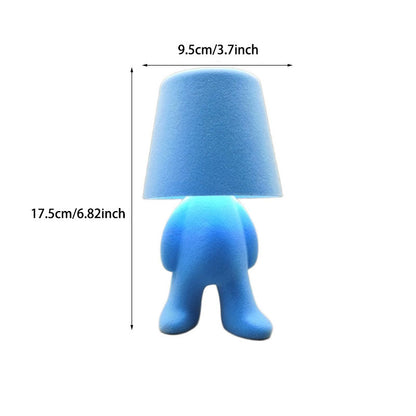 Creative Velvet Figurine Table Lamp – 3-Color Dimmable Lighting