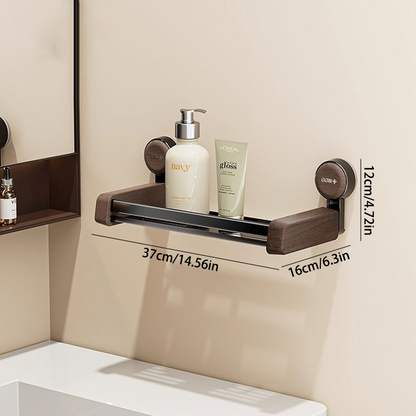 No-Drill Bathroom Storage Rack – Strong Suction Hold & Large Capacity