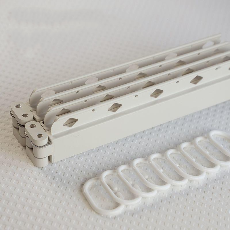 Foldable Telescopic Shower Curtain – No-Drill Installation, Waterproof & Quick-Dry