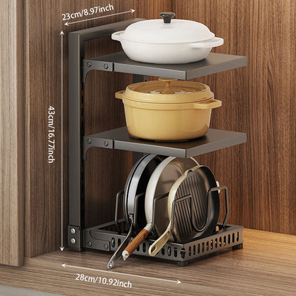 Adjustable Kitchen Pot Storage Rack – Strong Load-Bearing & Detachable
