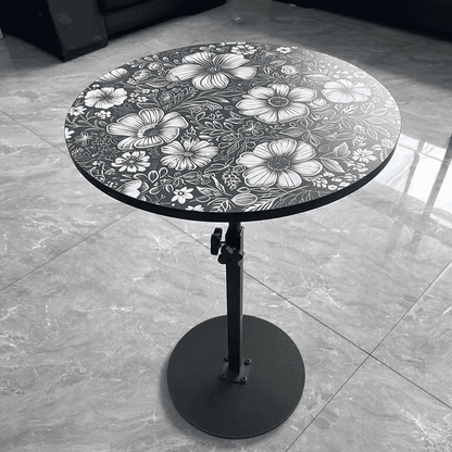 Mandala Adjustable Height Tea Table – Minimalist Design, 42–76.5cm Lift Range